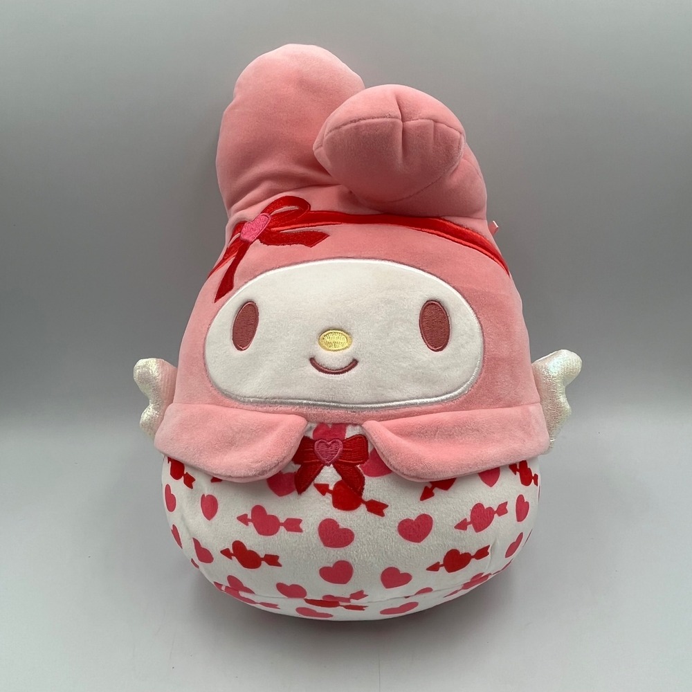 Squishmallows My Melody Sanrio Valentines Day‎ Pink Heart Plush 8 inch Jazwares